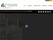 Tablet Screenshot of ecoturismolapancha.cl